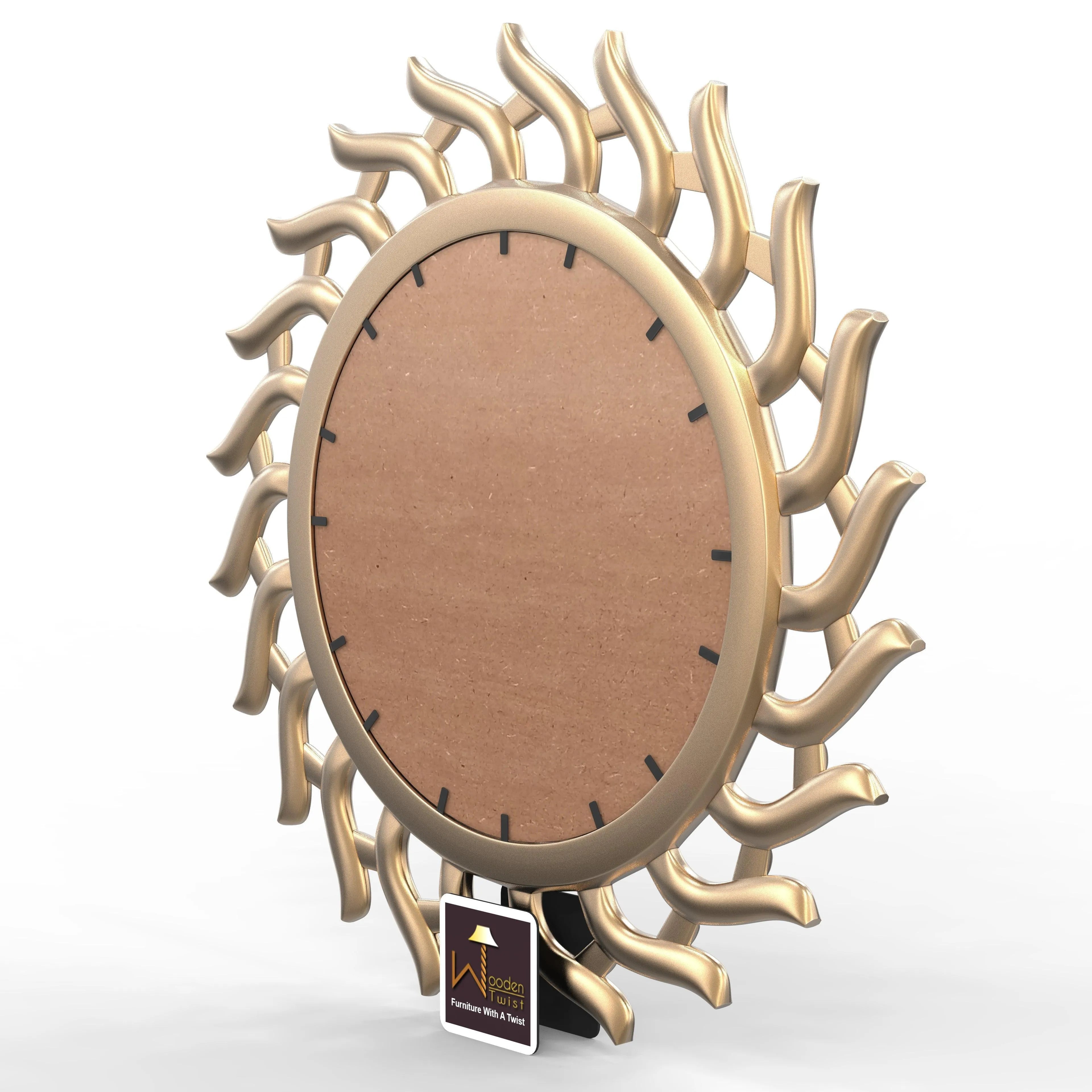 Subir Hand Carved Wall Mirror Frame - Wooden Twist UAE