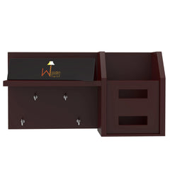 Wooden Key Holder Pocket With Shelf - Wooden Twist UAE