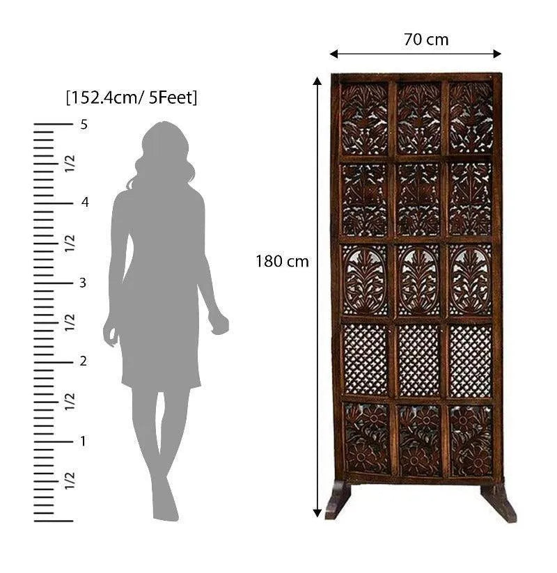 Solid Wood Room Divider/Wood Separator/Office Furniture/Wooden Partition - Wooden Twist UAE