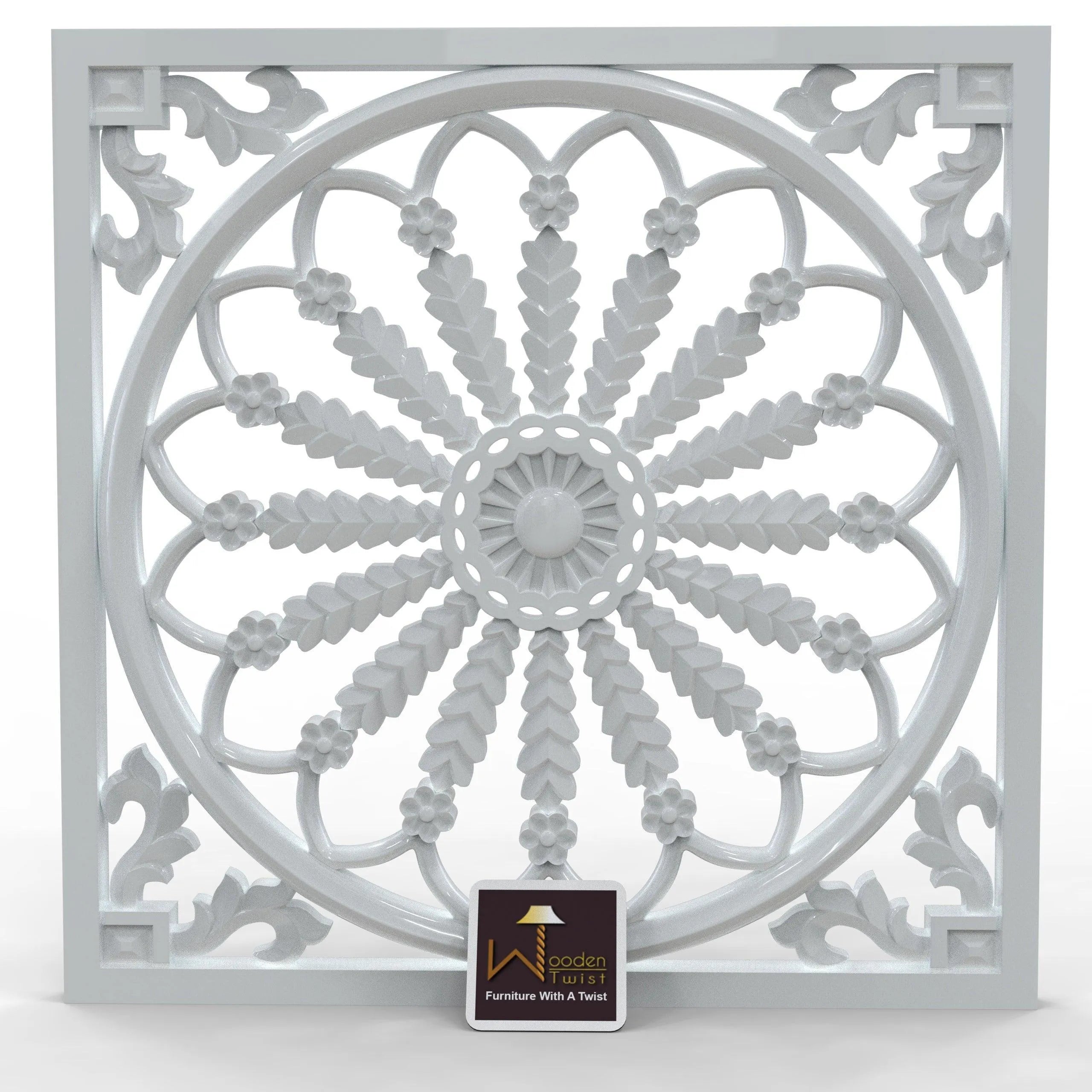 Premium Wood Hand carved Wall Panel - Wooden Twist UAE