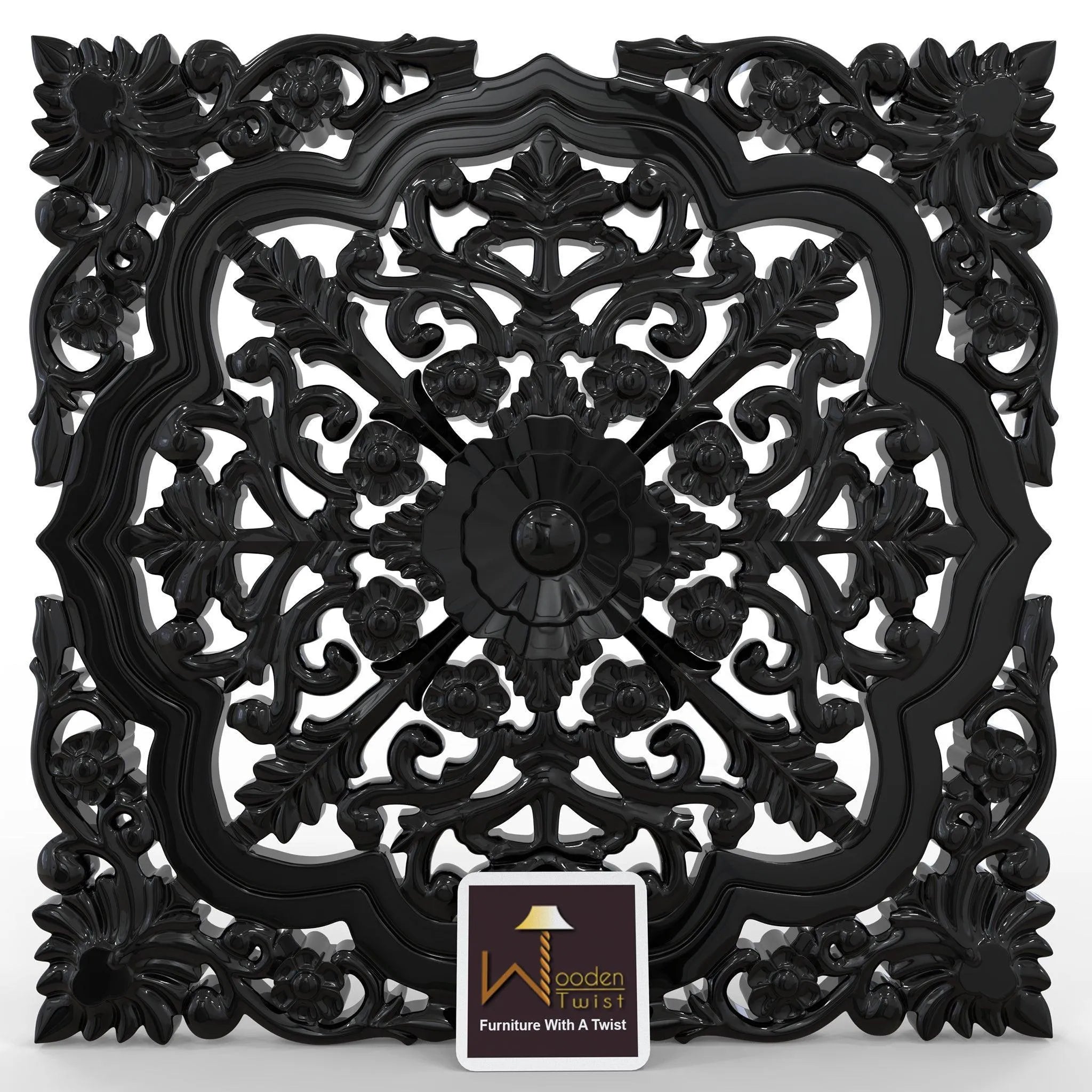 Premium Wooden Hand carved Wall Panel - Wooden Twist UAE