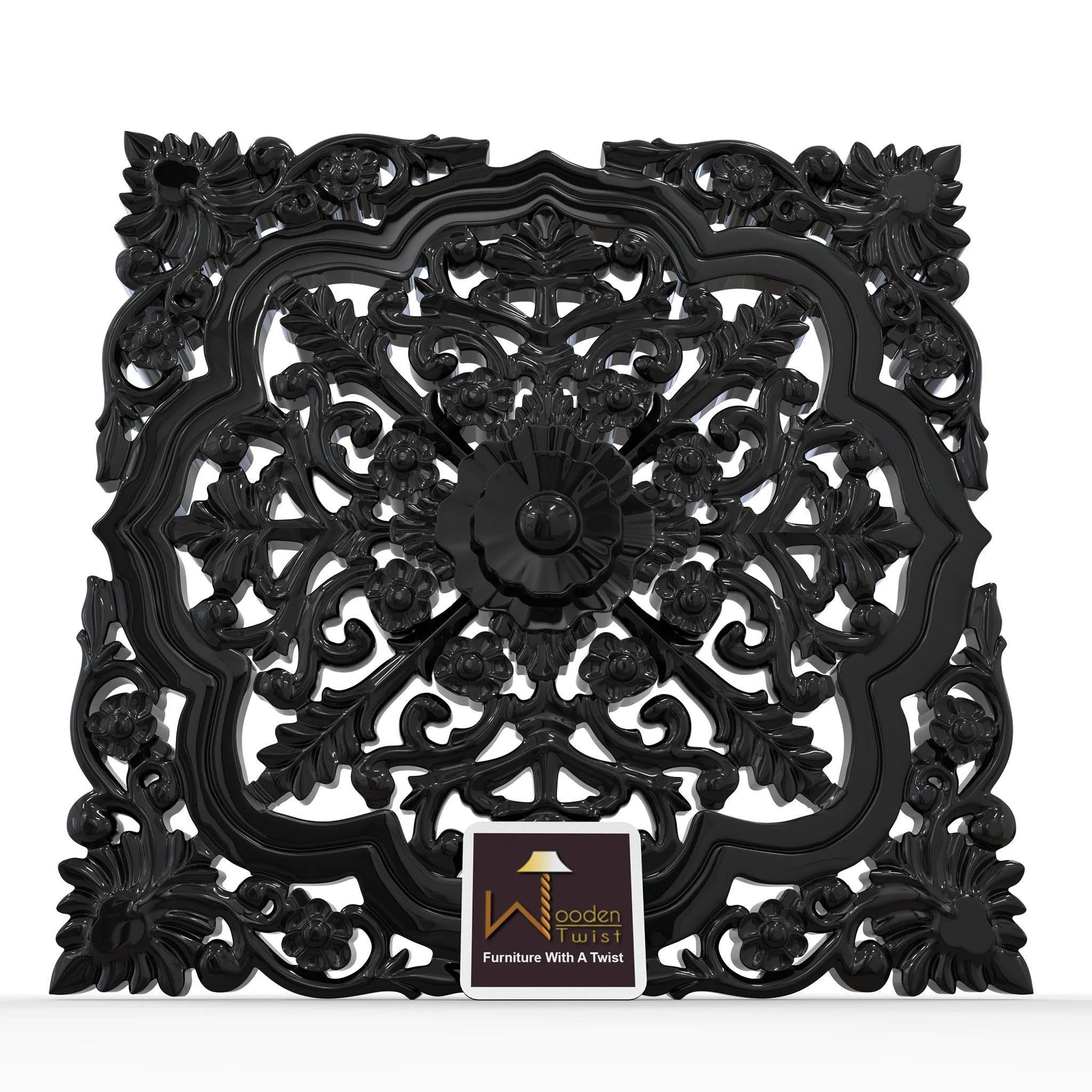 Premium Wooden Hand carved Wall Panel - Wooden Twist UAE