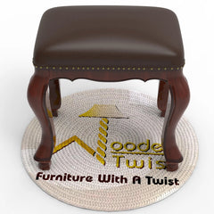 Wooden Twist Staple Handmade Teak Wood Pouffes & Ottoman Stool - Wooden Twist UAE