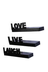 Wooden Beautiful Floating Wall Shelves (Set Of 3) - Wooden Twist UAE