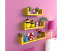 Wooden Handicraft Wall Decor Designer Wall Shelf Pack of 3 - Wooden Twist UAE