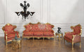 European Style Royal Antique Golden Carved Sofa Set - Wooden Twist UAE