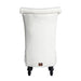 Wooden Wide Tufted Velvet High Back Throne Armless Chair with Storage (White) - Wooden Twist UAE