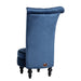 Wooden Wide Tufted Velvet High Back Throne Armless Chair with Storage (Blue) - Wooden Twist UAE