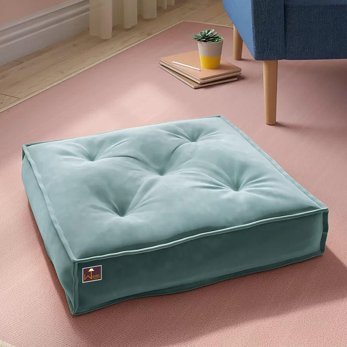 Square Shape Floor Pillow Comfort for Seating (Pack of 1)