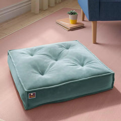 Square Shape Floor Pillow Comfort for Seating (Pack of 1) - Wooden Twist UAE
