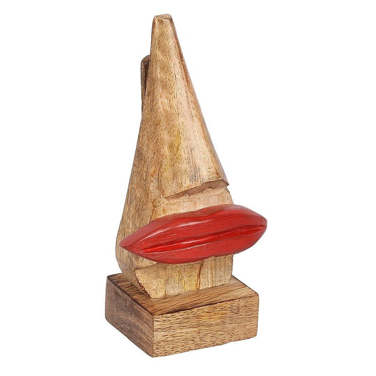 Handcrafted Wooden Nose Shaped Spectacle Holder/ Specs Stand - Wooden Twist UAE