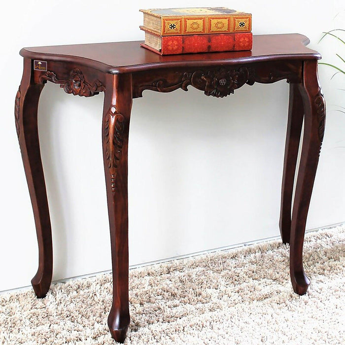 Wooden Hand Carved Beautiful Design Decor Royal Console Table (Teak Wood) - Wooden Twist UAE