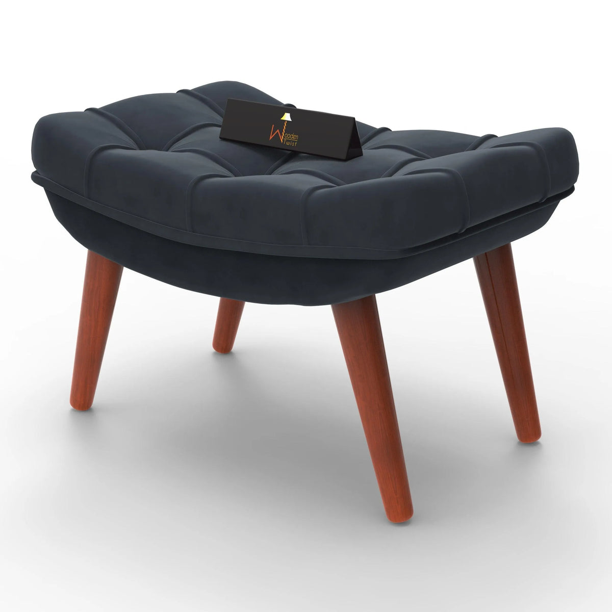 Stool for Living Room Soft Fabric Comfortable Cushion Ottoman