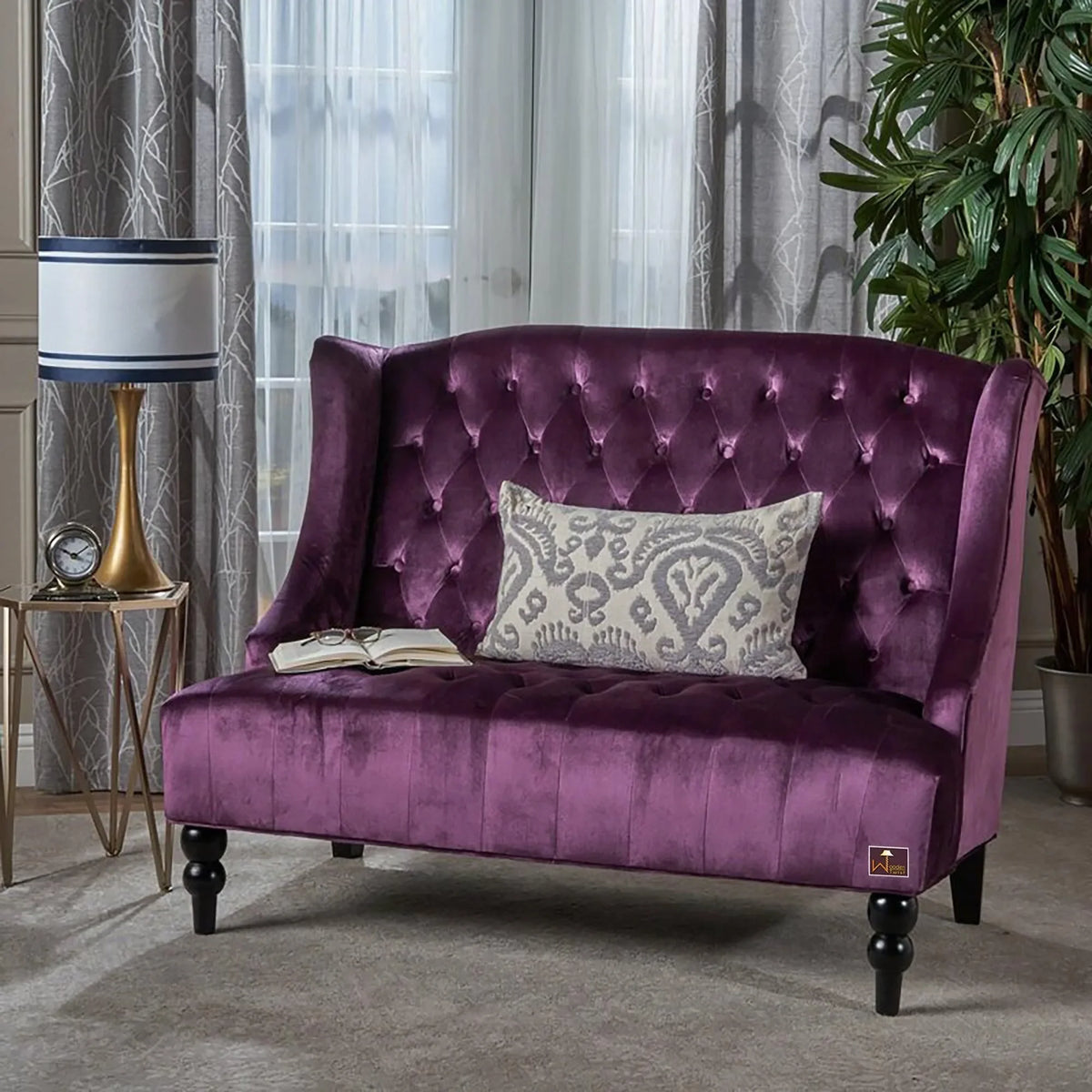 A Jewel-Toned Purple Aerona Bench