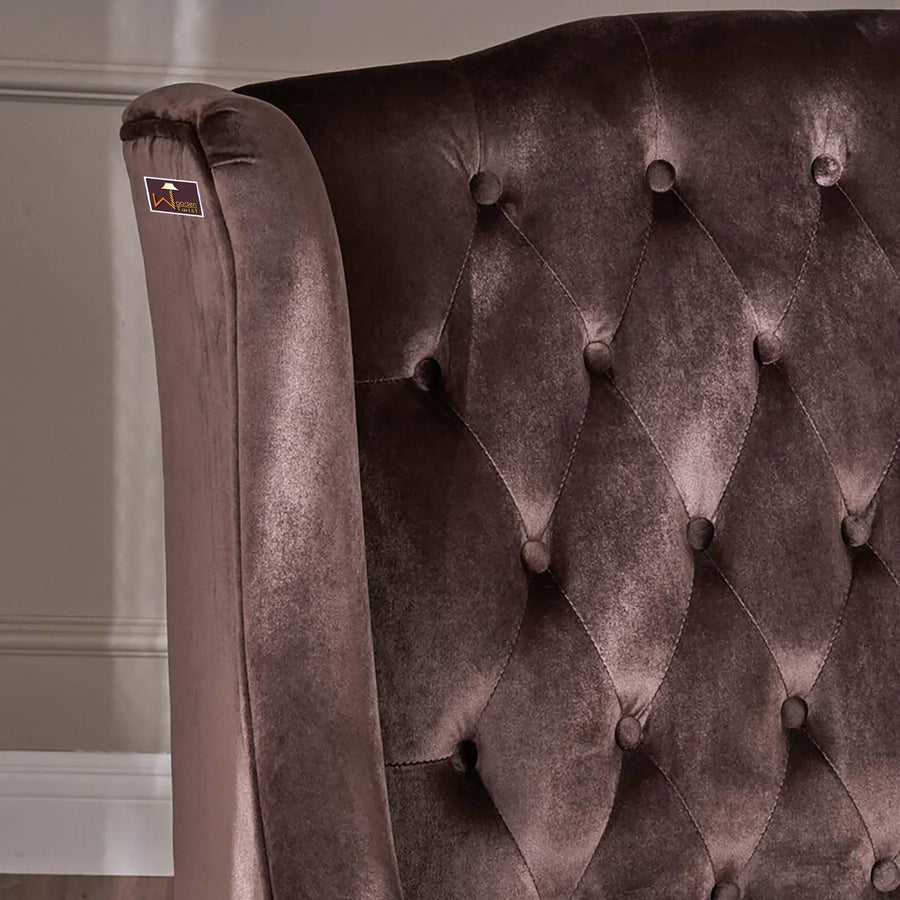 Modern Wingback Arms, Solid Wood Frame