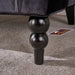 Wooden Recessed Arm Loveseat Bench (2 Seater, Black) - Wooden Twist UAE