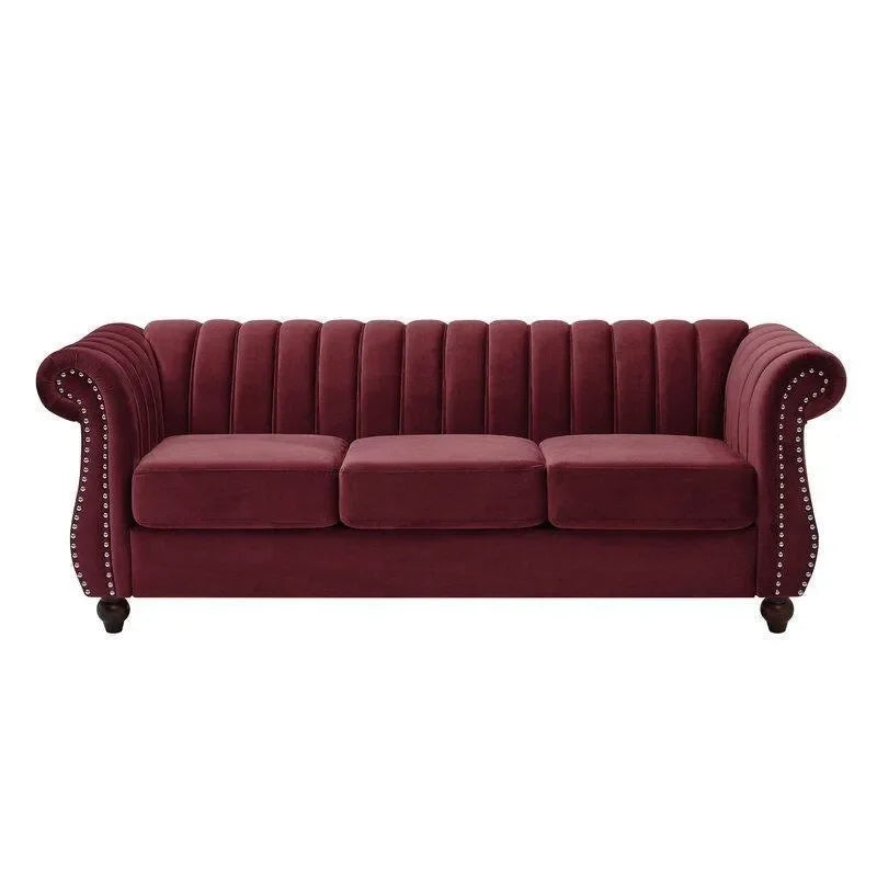 Rolled Arms With Nailhead Trim