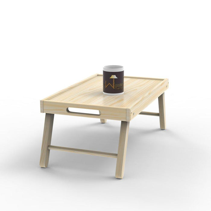 Premium Bamboo Wood Bed Table Laptop Table - Wooden Twist UAE