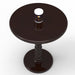 Round Wooden Spindle Side Table for Living Room with Pedestal End Table (Walnut Finish) - Wooden Twist UAE