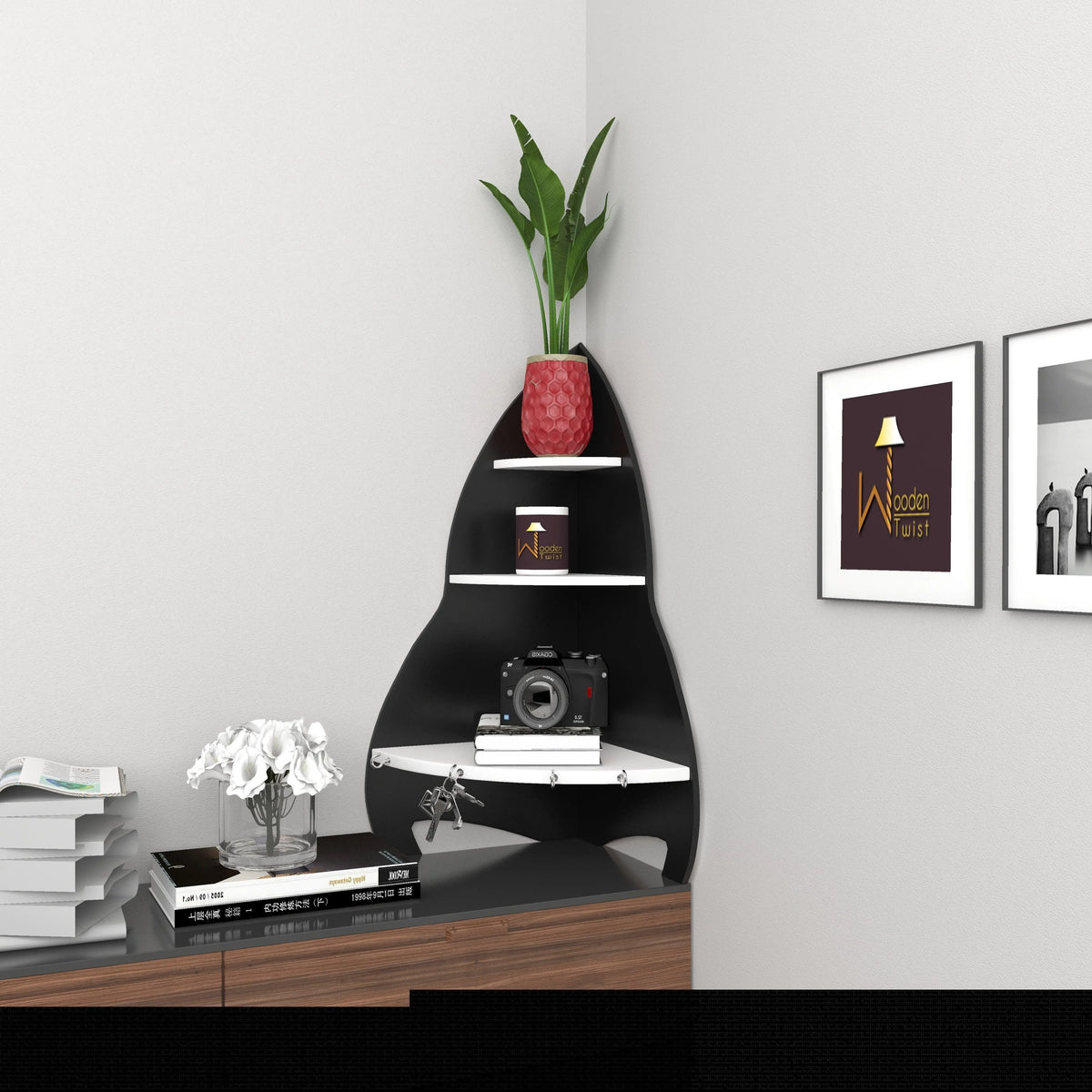The Unicus Rocket Corner Shelf