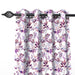 Wooden Twist Light Filtering 7 Ft Rectangular Holland Fabric Curtain ( Purple ) - Wooden Twist UAE