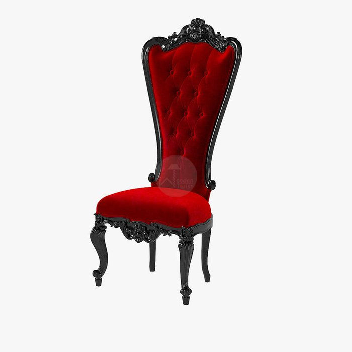 Luxurious High Back Maharaja Chair (Black) - Wooden Twist UAE
