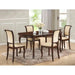 Handmade Butterfly Leaf Dining Table Set with 4 Chairs And 1 Dining Table - Wooden Twist UAE