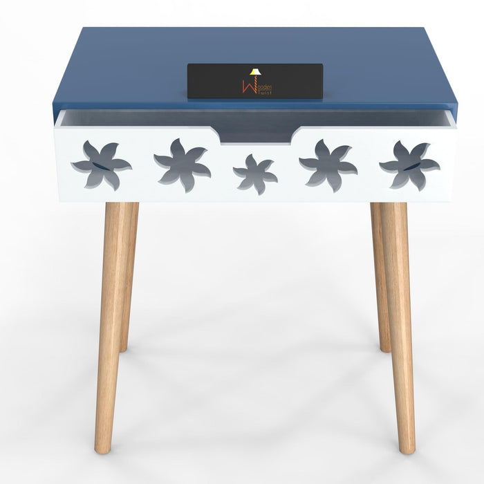 Estrella Wooden Bedside Table With Storage Drawer - Wooden Twist UAE