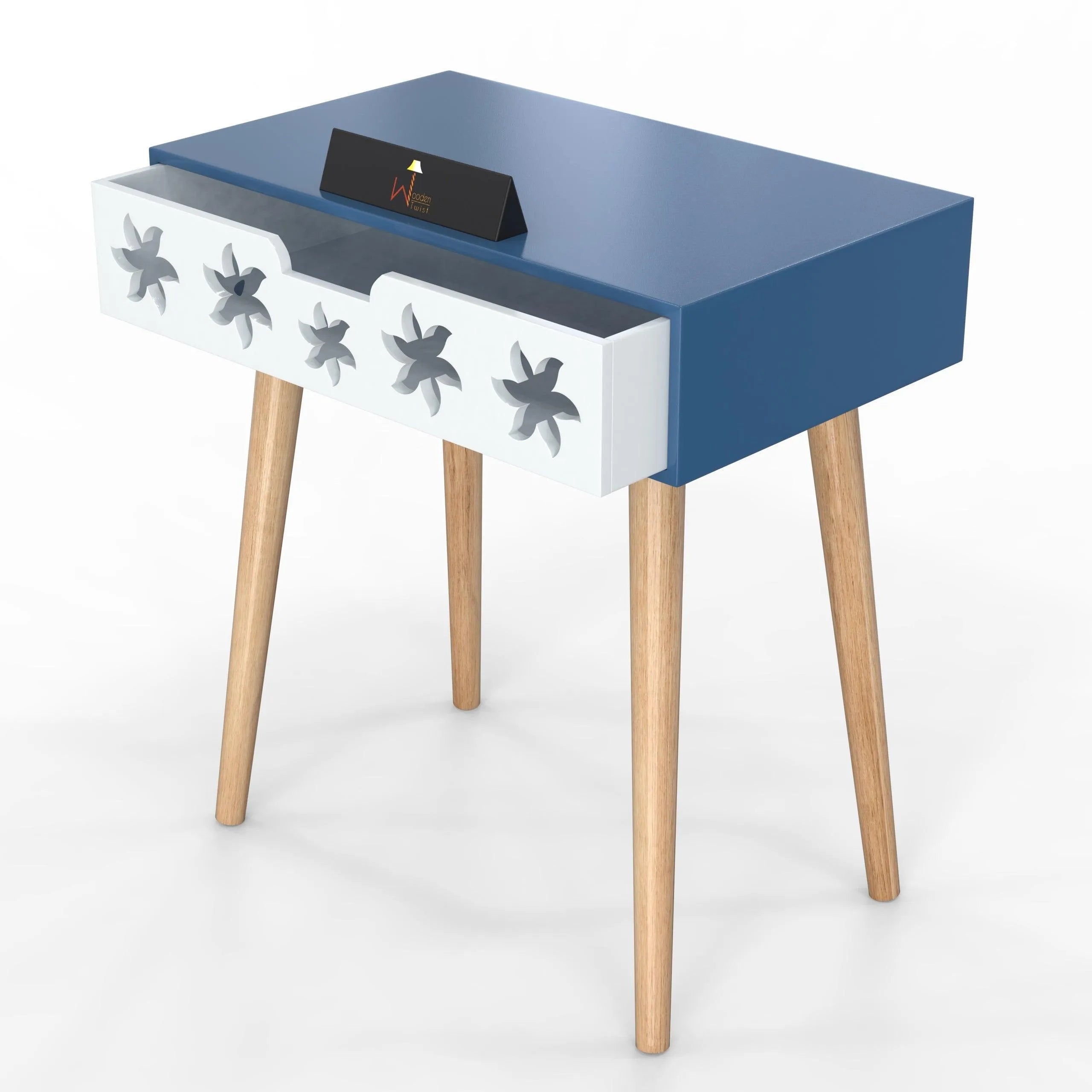 Estrella Wooden Bedside Table With Storage Drawer - Wooden Twist UAE