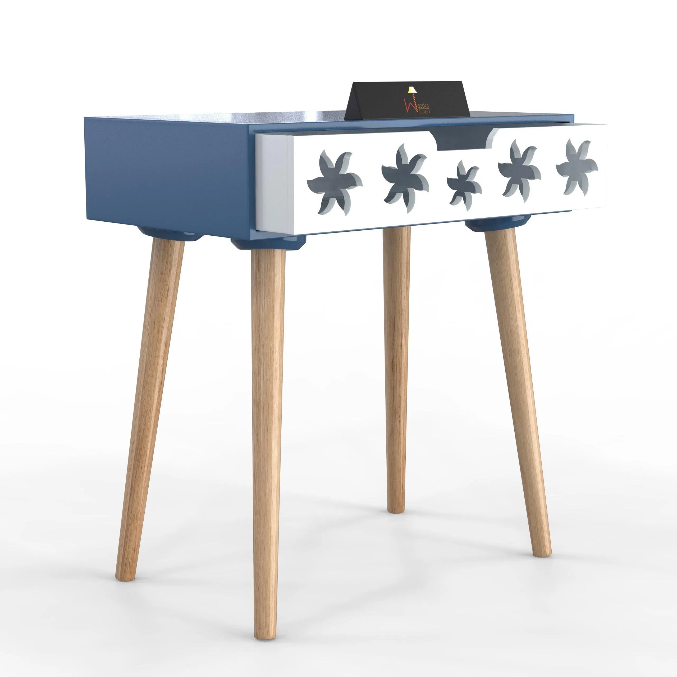 Estrella Wooden Bedside Table With Storage Drawer - Wooden Twist UAE