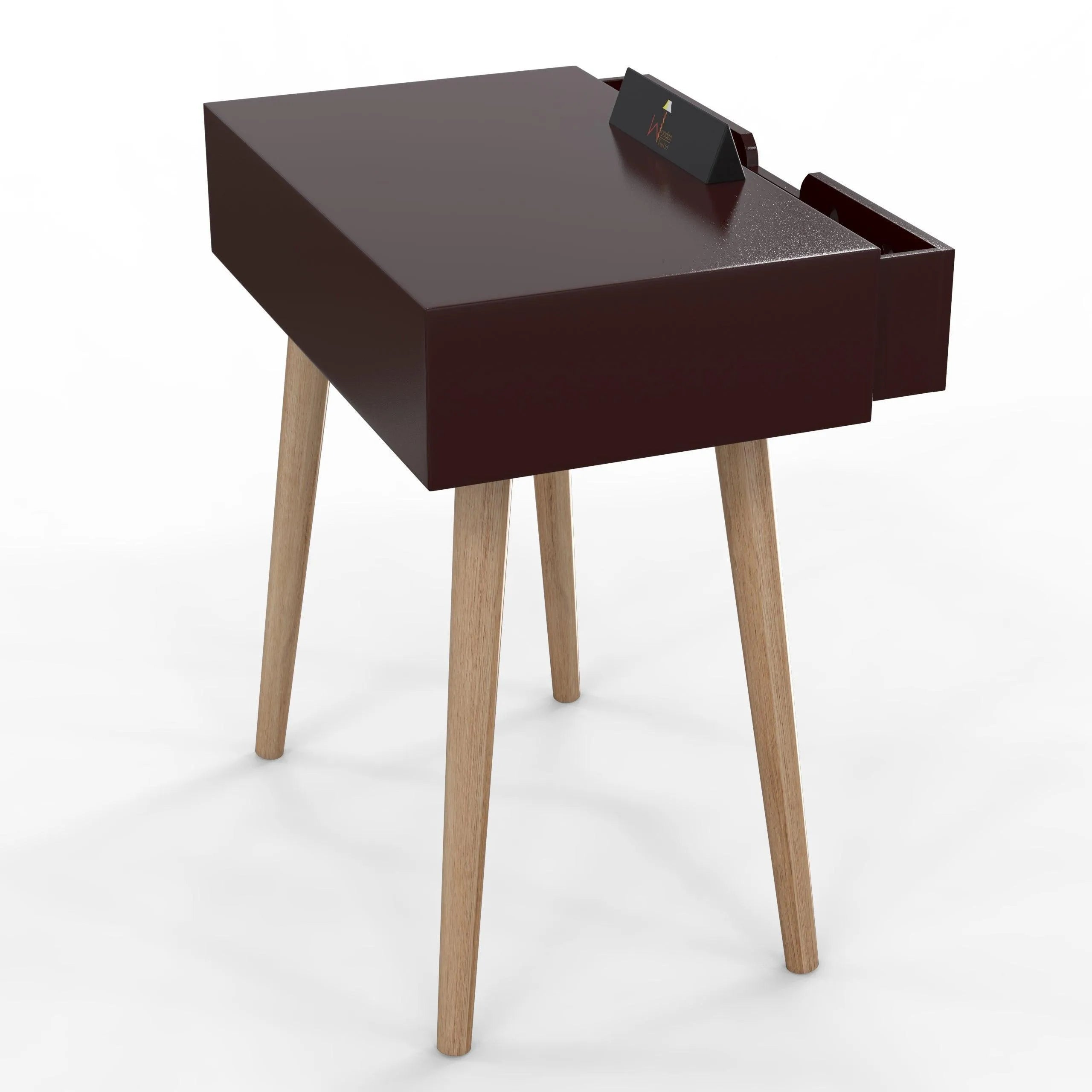 Estrella Wooden Bedside Table With Storage Drawer - Wooden Twist UAE