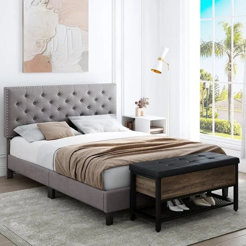 Button-Tufted Comfort, Wrapped in High-Density Foam
