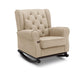 Emma Rocking Chair (Beige) - Wooden Twist UAE
