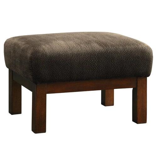 Encinal Wide Linen Lounge Armchair with Footrest