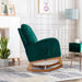 Wooden Glider Rocking Chair (Green) - Wooden Twist UAE