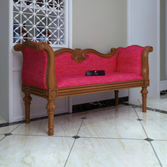 Handicraft Wooden Settee Living Room Couch Sofa (2 Seater) - Wooden Twist UAE