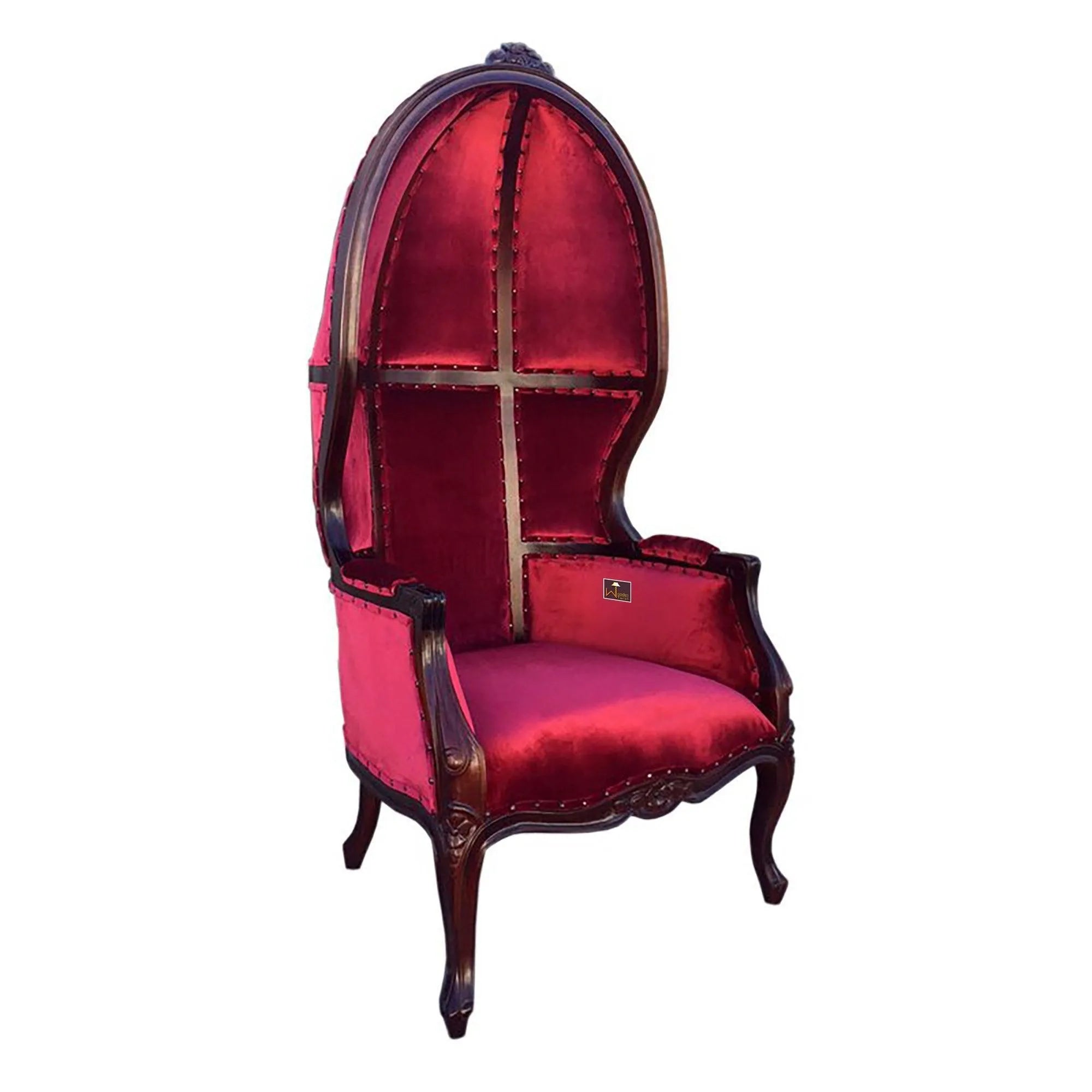 Wooden Handicraft Victoire Balloon Chair (Walnut Finish) - Wooden Twist UAE