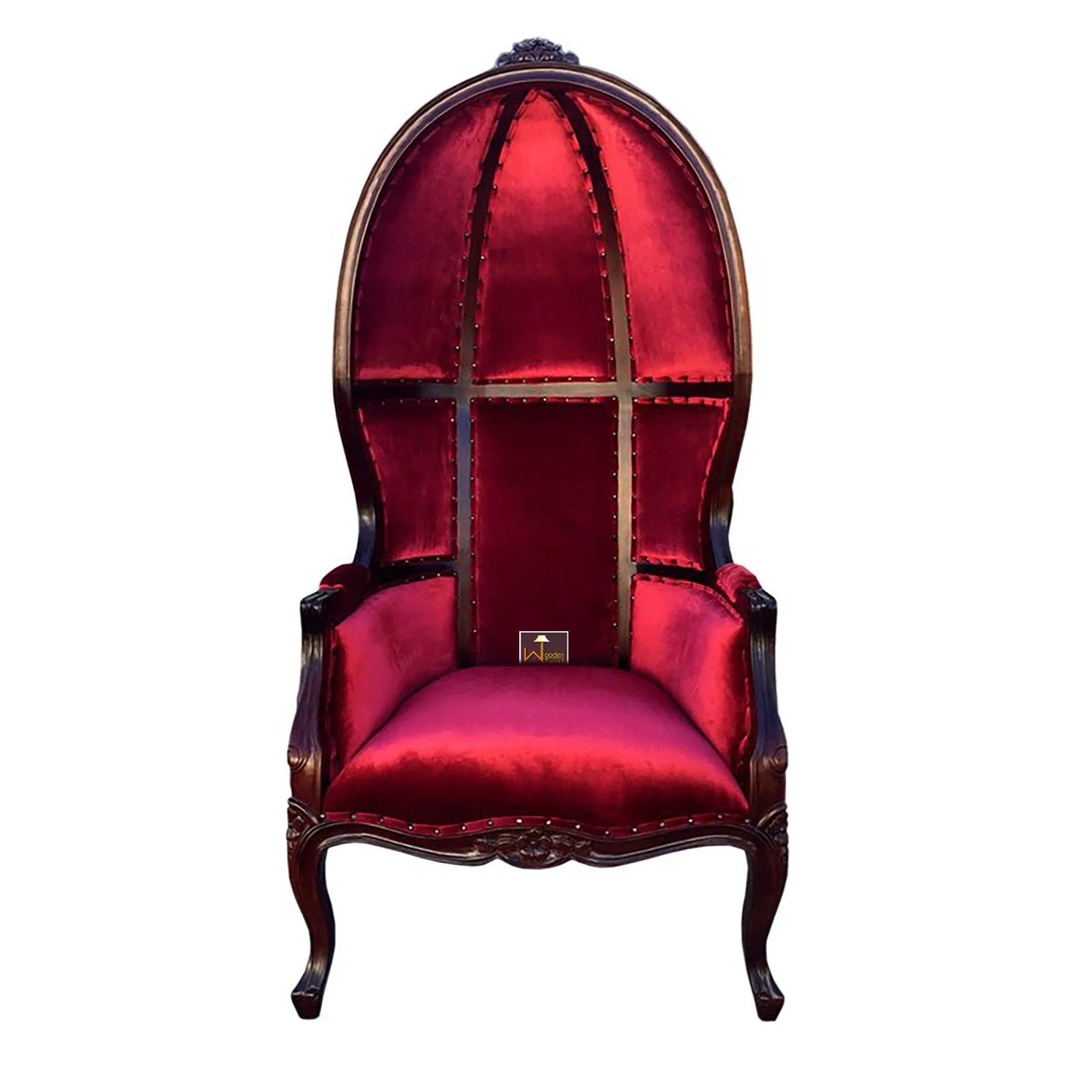 Wooden Handicraft Victoire Balloon Chair (Walnut Finish) - Wooden Twist UAE