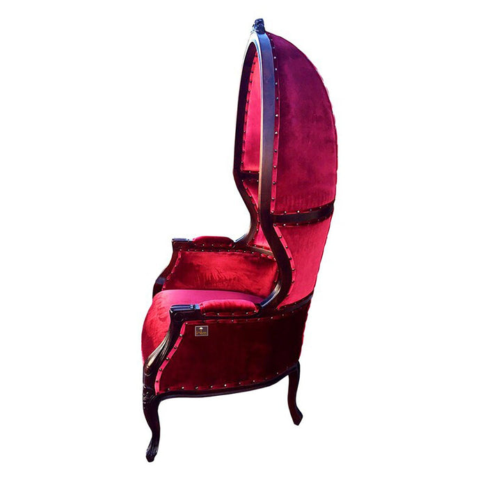 Wooden Handicraft Victoire Balloon Chair (Walnut Finish)