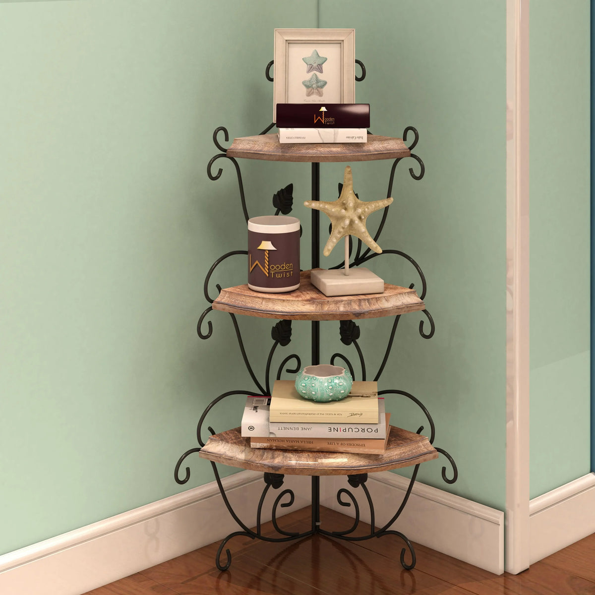 The Multi-Tiered Iron Corner Rack