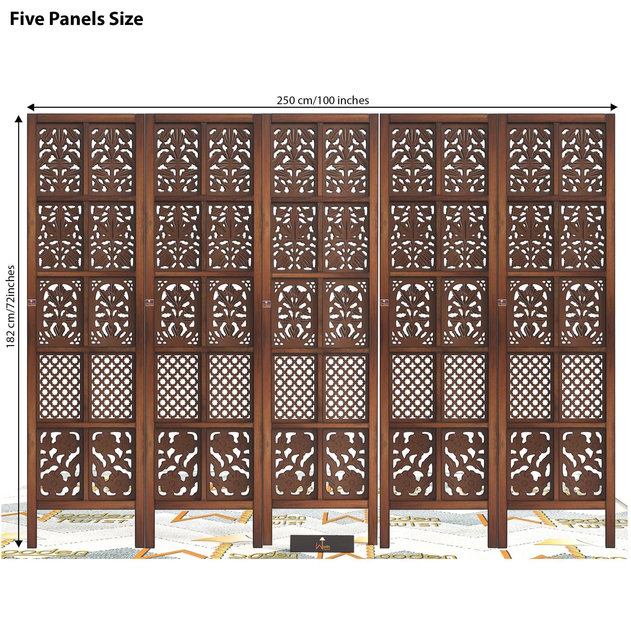 Wooden Room Divider/Wood Separator/Office Furniture/Wooden Partition - Wooden Twist UAE