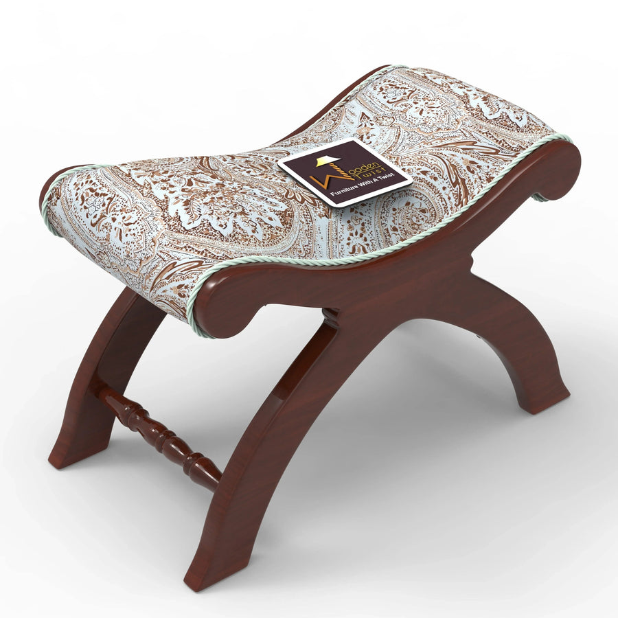 Teak Wood Frame, Velvet Seat