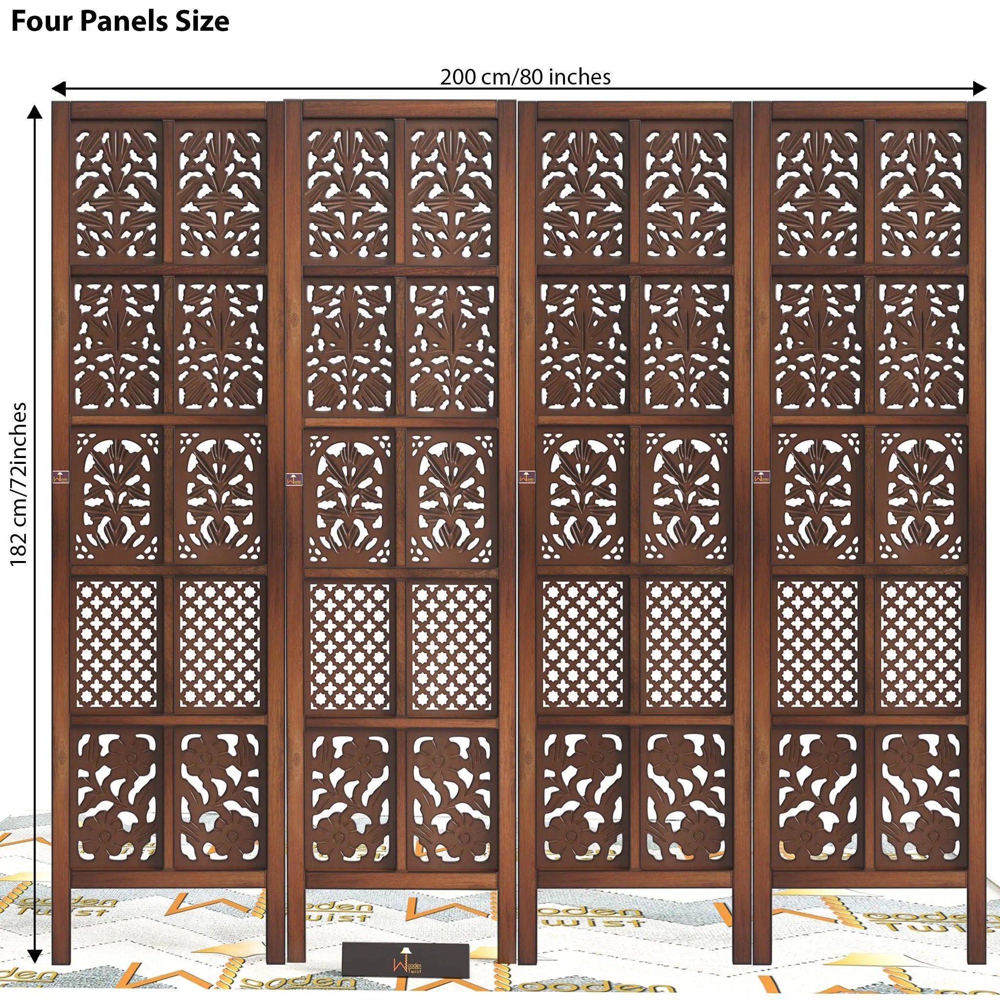 Wooden Room Divider/Wood Separator/Office Furniture/Wooden Partition - Wooden Twist UAE