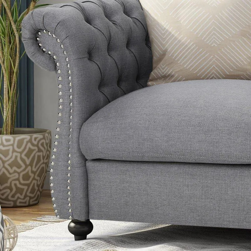 Regal Premium Flared Arm Loveseat - WoodenTwist