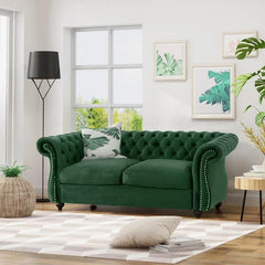 Regal Premium Flared Arm Loveseat - WoodenTwist