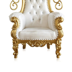 Luxurious High Back Throne Chair with Special WIngs - Wooden Twist UAE