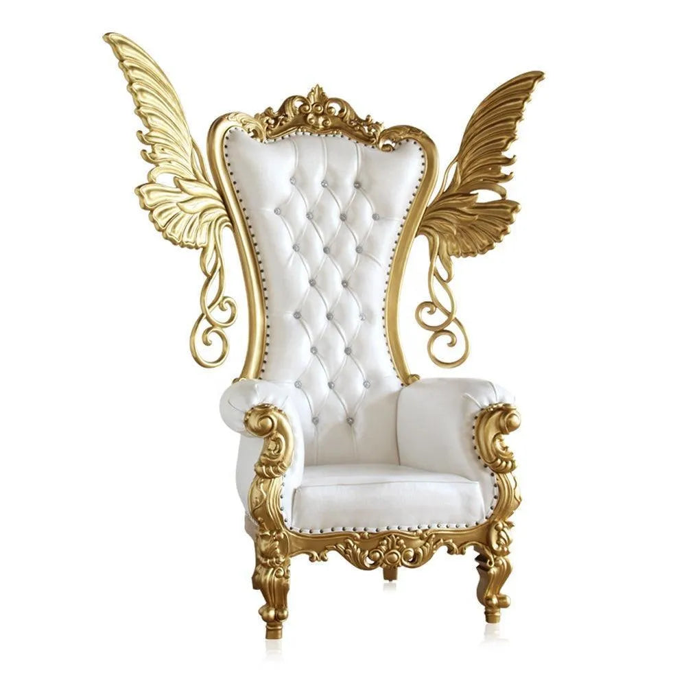 Luxurious High Back Throne Chair with Special WIngs - Wooden Twist UAE