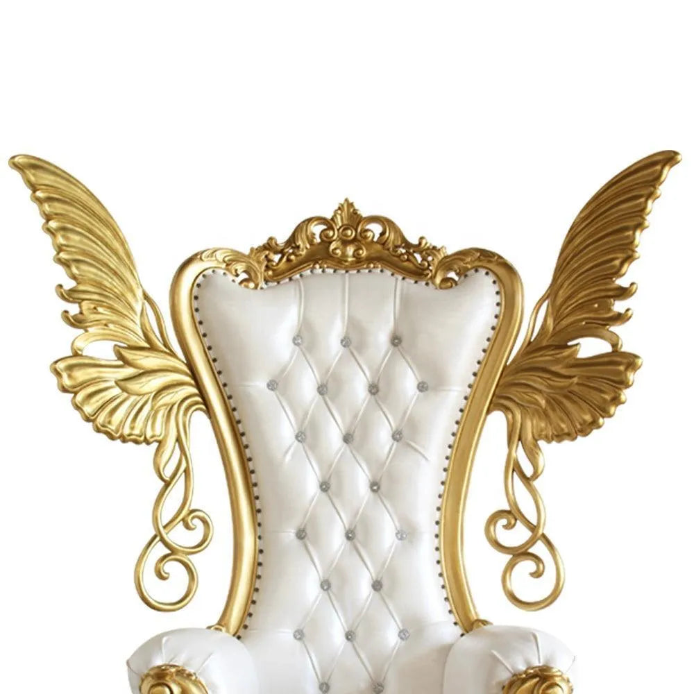 Luxurious High Back Throne Chair with Special WIngs - Wooden Twist UAE