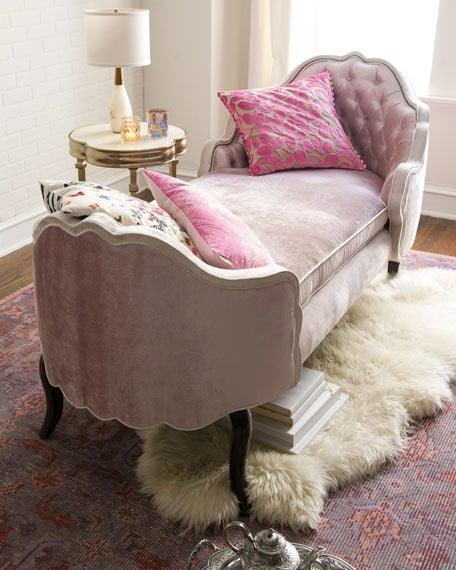 Wooden Twist Dippa Tufted Modern Chaise Lounge ( Pink ) - Wooden Twist UAE