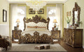 Traditional Luxury Nightstand Set of 1 (Golden) - Wooden Twist UAE